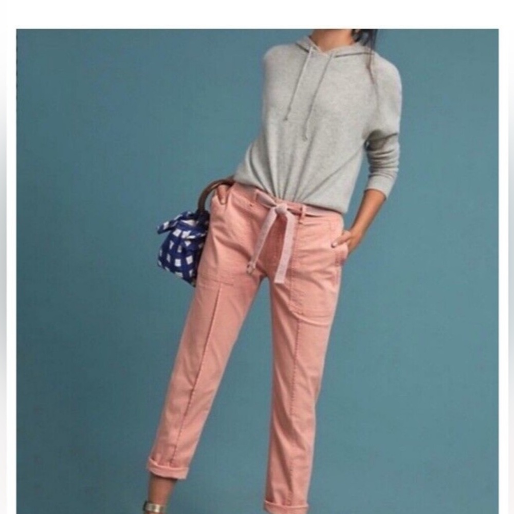 Anthropologie The Wanderer Peach Pants